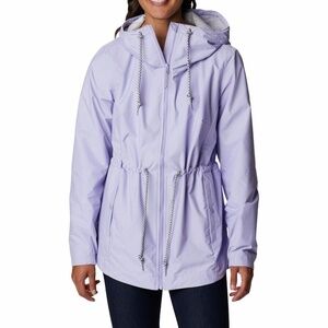 Columbia Lillian Ridge Hooded Waterproof Shell Jacket Lilac Purple